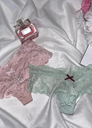 Мереживні трусики танга  primark