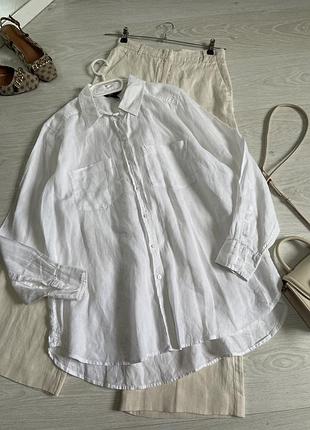 Лляна сорочка h&m