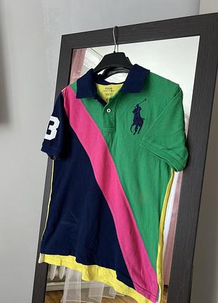 Жіноча футболка-поло polo ralph lauren колорблок s оригінал