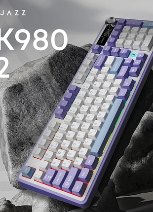 Клавиатура беспроводная ajazz ak980 v2 gift switch v2 white (ak980-v2-g-pwb)