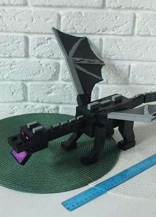 Інтерактивна фігурка mattel minecraft ender dragon ендер дракон