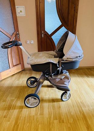 Коляска stokke 2 в 1 люлька і прогулка