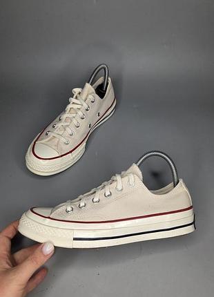 Низкие кеды converse chuck 70 в бежевом цвете