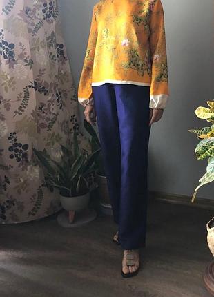 Шовкова італійська блуза gilmar (дизайнерський шовк) — 100% seta / silk — розмір it 40 (s-m)