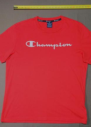 Плечи 46 см champion size medium красная футболка 100% cotton