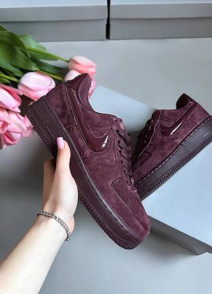 Nike air force low 1 '07 w burgundy crush