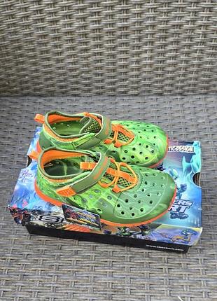 Сандалии, аквашузы, кораллки skechers us9-25.5-15cm