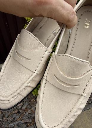 Кожанни туфлі zara 37