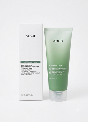Anua heartleaf quercetinol pore deep cleansing foam пенка для умывания 150 мл