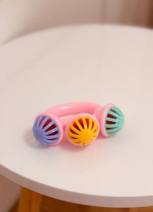 Іграшка брязкальце рожеве 3
