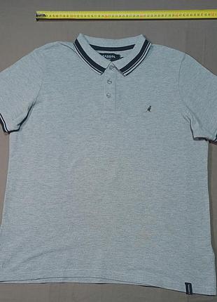 Плечи 42 см kangol серое поло size l 
пуговицы брендированные 
  90% cotton  10% viscose