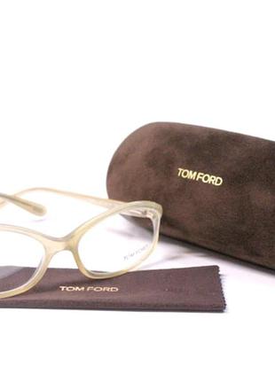 Винтажная оригигинальная оправа tom ford tf 5070-satin беж слоновая киста - комплект outlet