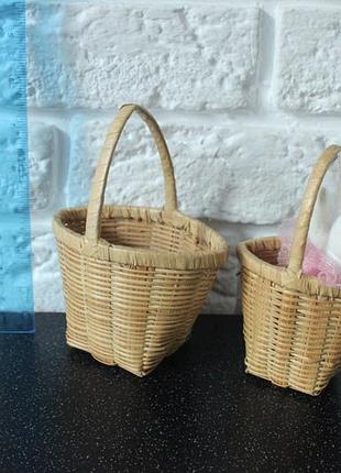 Плетені декоративні кошики набір, у подарунок зайченя