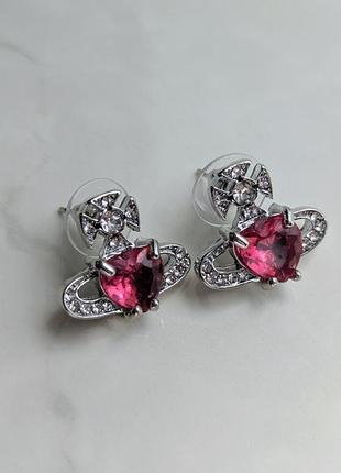 Серьги red saturn vivienne westwood a+