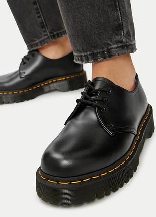 Оригинальные кожаные туфли dr. martens 1461 bex 3 eye