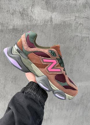 Мужские кроссовки new balance 9060 «burgundy pink»