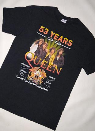 Черная футболка 53 years queen thank you for your memories