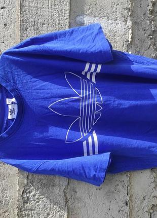 Футболка adidas мужская синяя s