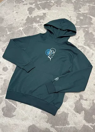 Худі puma x manchester city s / 44 темно-зелене