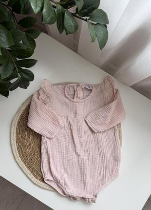 Муслінове боді zara 6-9 місяців