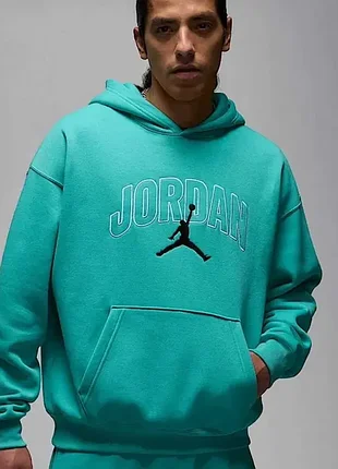 Худі air jordan brooklyn fleece s / 44 бірюзове оригінал