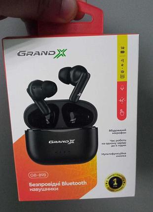Наушники bluetooth-гарнитура б/у grand-x tws gb-89b