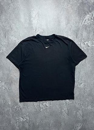 Vintage винтажная футболка nike найк big center swoosh logo size m размер м