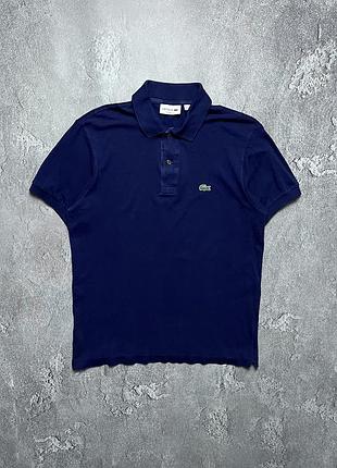Vintage винтажная футболка поло lacoste лакоста big logo old money олд мани size m размер м
