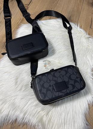 Сумка через плечо coach кросси-боди из натуральной кожи в двух цветах
