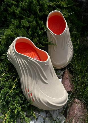 Крокси сабо crocs echo wave clog vanila новинка crocs лідер продажів crocs echo wave clog vanila