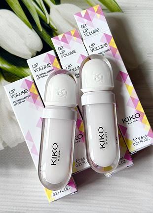 Блиск для губ з ефектом збільшення обʼєму kiko milano lip volume