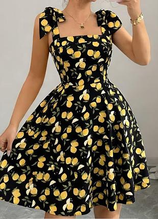 Сукня 👗 з лимонами 🍋 🍋 🍋 🍋