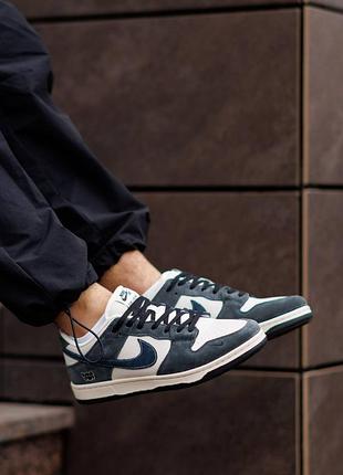 Кроссовки nike sb dunk low x kaws white blue 7