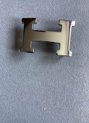 Пряжка hermes срібляста нова