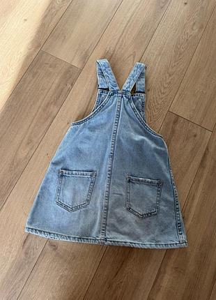 Джинсовий сарафан zara 3