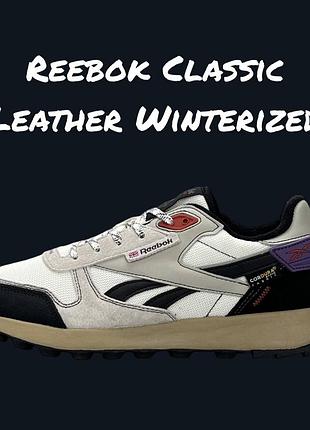 Reebok classic leather winterized grey white black