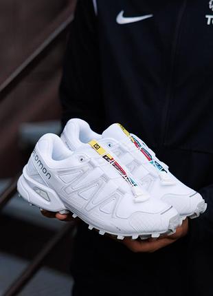Мужские кроссовки salomon speedcross 3 white 4