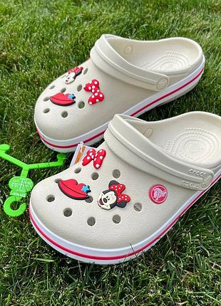 Детские кроксы сабо crocs crocband kids stucco/mellone кроксы сабо для девочек crocs