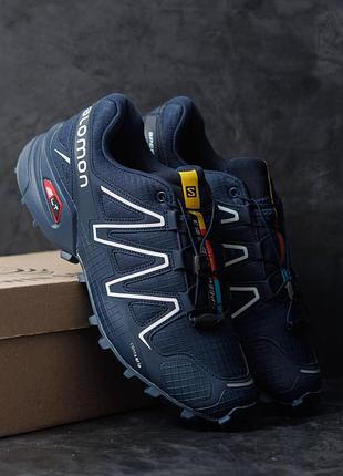 Мужские кроссовки salomon speedcross 3 dark blue