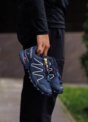 Чоловічі кросівки salomon speedcross 3 dark blue 3