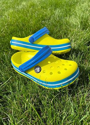 Детские кроксы сабо crocs crocband kids clog tennis ball green детские кроксы сабо
