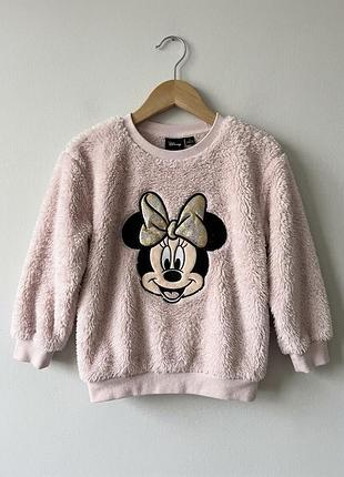 Плюшева кофта світшот disney minnie mouse 5–6 років (116 см) george