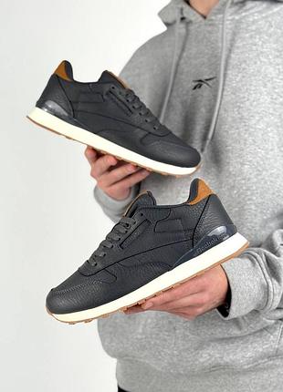 Reebok classic leather grey brown 4