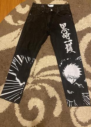 Джинси jeans bershka x bleach