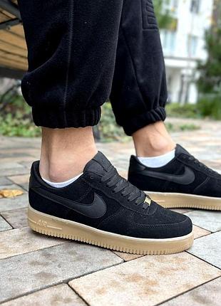 Черные кроссовки мужские nike замшевые весна-осень размер 40