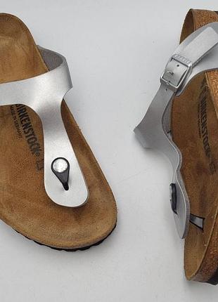 Birkenstock gizeh silver