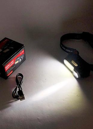 Led headlamp налобный фонарь 1804-xpe+cob, налобный тактический фонари, фонарь с фиксацией на голове ta-81