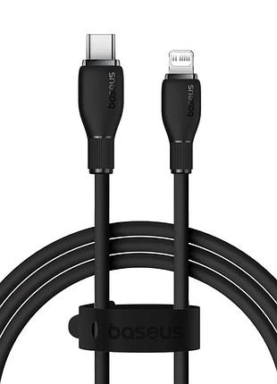Кабель baseus pudding series fast charging cable type-c to ip 20w 1.2m cluster black