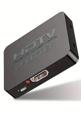 Hdmi splitter 1×2 з живленням usb‑c — подвійний вихід без втрат якості