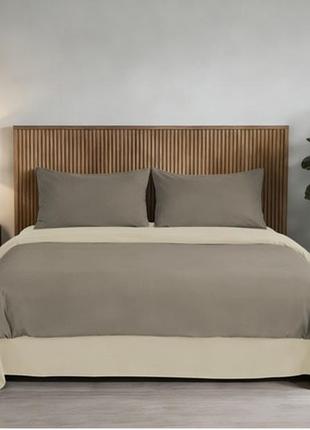 Soho комплект пост.белья семейный 2шт-150*200 coffe/beige полиэстер